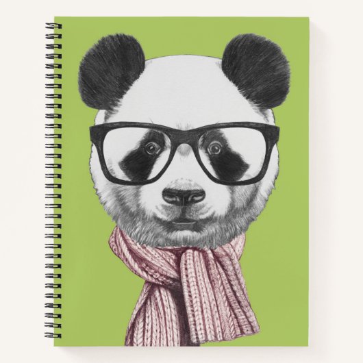 ウィンターレディパンダベア ノートブック (正面)