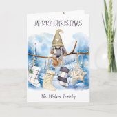 ウィンターレディ格言オンブランチメリークリスマス シーズンカード (正面)