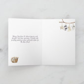 ウィンターレディ格言オンブランチメリークリスマス シーズンカード (内部)