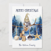ウィンターレディ格言ブルーフォレストメリークリスマス シーズンカード (正面)