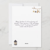 ウィンターレディ格言ブルーフォレストメリークリスマス シーズンカード (裏面)