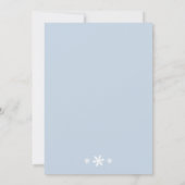 ウィンターレースアイシーブルーSweet sixteen招待状 招待状 (裏面)