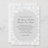 ウィンターレースオングレー結婚式招待状 招待状 (正面)