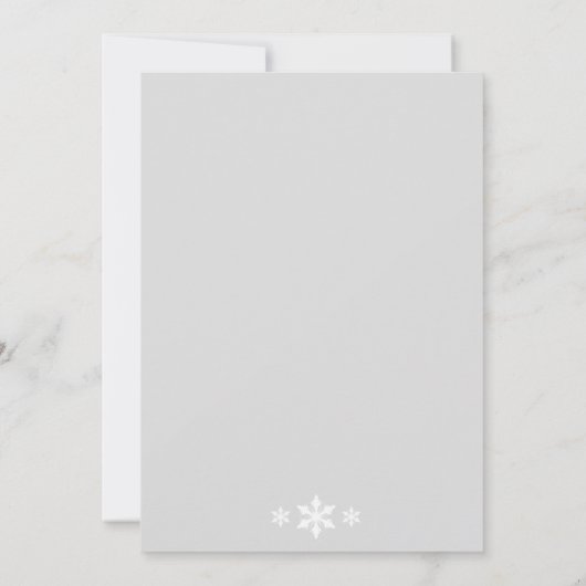 ウィンターレースオングレー結婚式招待状 招待状 (裏面)