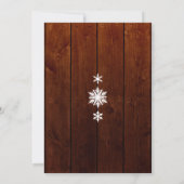 ウィンターレースオンダークウッド結婚式招待状 招待状 (裏面)