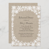 ウィンターレースオンバーラップリハーサルディナー招待状 招待状 (正面/裏面)