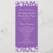 ウィンターレースオンパープル結婚式 プログラム (正面)