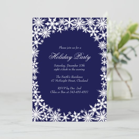 ウィンターレースホリデーパーティー招待状 招待状 (スタンド正面)