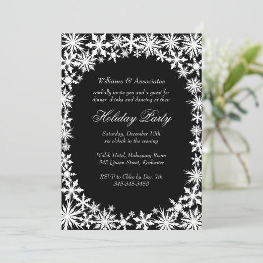 ウィンターレース企業のホリデーパーティー招待状 招待状 (スタンド正面)