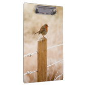 ウィンターロビンレッドバスト クリップボード (右)