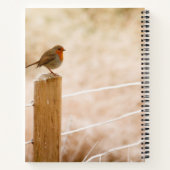 ウィンターロビンレッドバスト ノートブック (裏面)