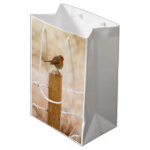 ウィンターロビンレッドバスト ミディアムペーパーバッグ (正面アングル)