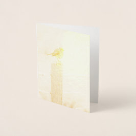 ウィンターロビンレッドバスト 箔カード