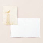 ウィンターロビンレッドバスト 箔カード (ディスプレー)