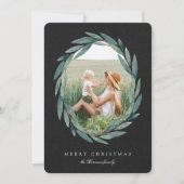 ウィンターローレル |ホリデーフォトカード シーズンカード (正面)