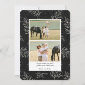 ウィンターローレル |ホリデーフォトカード シーズンカード (裏面)