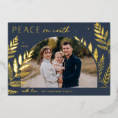 ウィンターローレル | Peace on Earth写真 箔シーズンカード (正面)