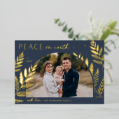 ウィンターローレル | Peace on Earth写真 箔シーズンカード (立ち正面)