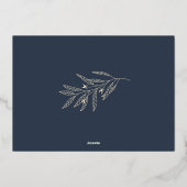 ウィンターローレル | Peace on Earth写真 箔シーズンカード (裏面)