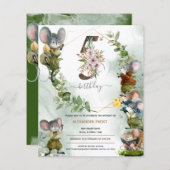 ウィンターワイルドネズミ5thバースデーパーティーへの招待 (正面/裏面)