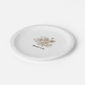 ウィンターワイルドフラワー開花素朴ボホガーデンズ ペーパープレート (アングル)