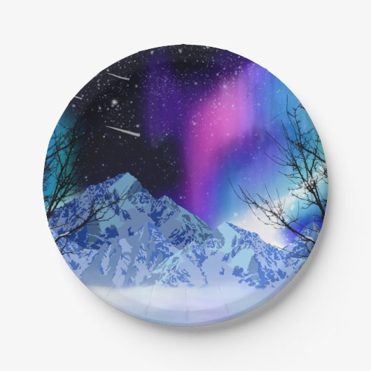 ウィンターワンダーライトズ紙プレート ペーパープレート (正面)