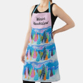 ウィンターワンダーランドお洒落アート エプロン (インサイチュ)