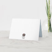 ウィンターワンダーランドのクリスマスカードエレガント – 休日 サンキューカード (裏面)