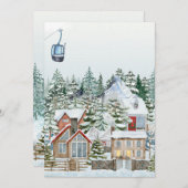 ウィンターワンダーランドのクリスマスビレッジ シーズンカード (正面/裏面)