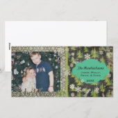 ウィンターワンダーランドのクリスマスホリデーフォトカード シーズンカード (正面/裏面)