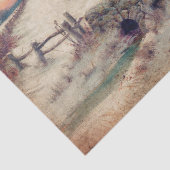 ウィンターワンダーランドのティッシュまたはデコページ紙 薄葉紙 (詳細)