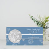 ウィンターワンダーランドのホリデー フォト カード (スタンド正面)