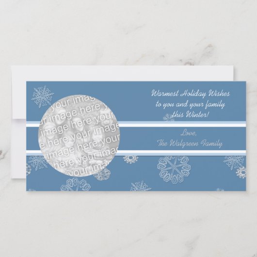 ウィンターワンダーランドのホリデー フォト カード (正面)