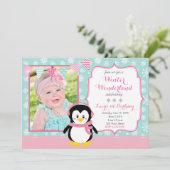 ウィンターワンダーランドの誕生日招待状 招待状 (スタンド正面)