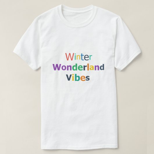ウィンターワンダーランドの雰囲気 Tシャツ (デザイン正面)