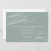 ウィンターワンダーランドへのご招待 招待状 (正面/裏面)