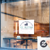 ウィンターワンダーランドアイススケートで滑る ウィンドウサイン (カフェ窓)