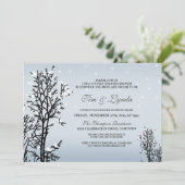 ウィンターワンダーランドウェディングシャワー招待状 招待状 (スタンド正面)