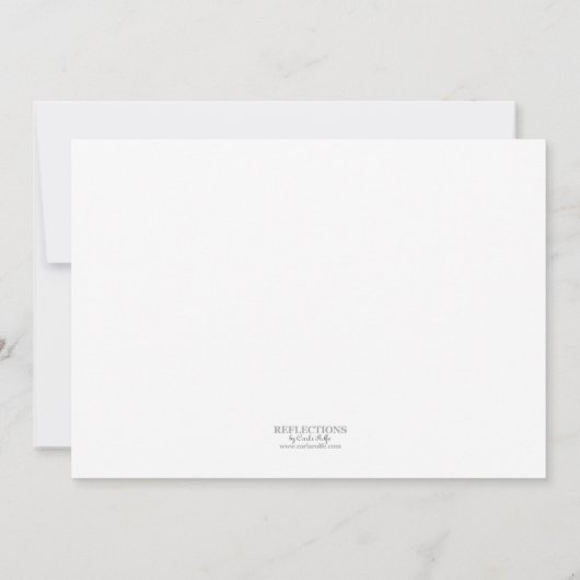 ウィンターワンダーランドウェディングシャワー招待状 招待状 (裏面)