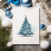 ウィンターワンダーランドエレガントクリスマスホリデーカード シーズンカード