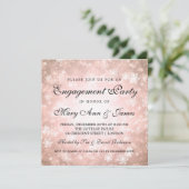 ウィンターワンダーランドエレガント婚約パーティ銅 招待状 (スタンド正面)