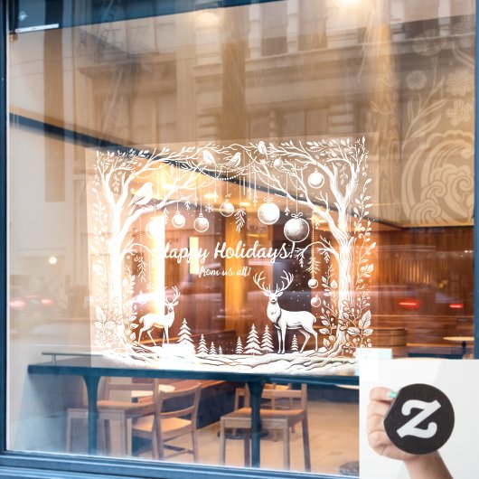 ウィンターワンダーランドカスタムの窓の周り ウィンドウサイン (カフェ窓)