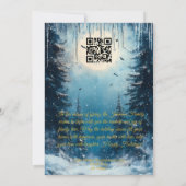 ウィンターワンダーランドカスタムファミリーホリディグリーティング 招待状 (裏面)