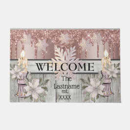 ウィンターワンダーランドカントリーファームハウス ドアマット