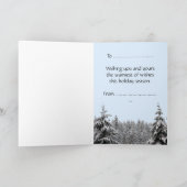 ウィンターワンダーランドカード季節のごあいさつカード シーズンカード (内部)