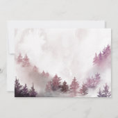 ウィンターワンダーランドガール1st誕生日 招待状 (裏面)