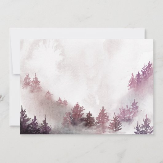 ウィンターワンダーランドガール1st誕生日 招待状 (裏面)