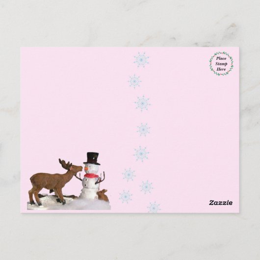 ウィンターワンダーランドキッズツリースイング ポストカード (裏面)