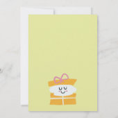 ウィンターワンダーランドキッズ1st誕生日パーティー招待状 招待状 (裏面)