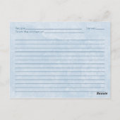 ウィンターワンダーランドキツネクリスマスクリスマスレシピカード ポストカード (裏面)